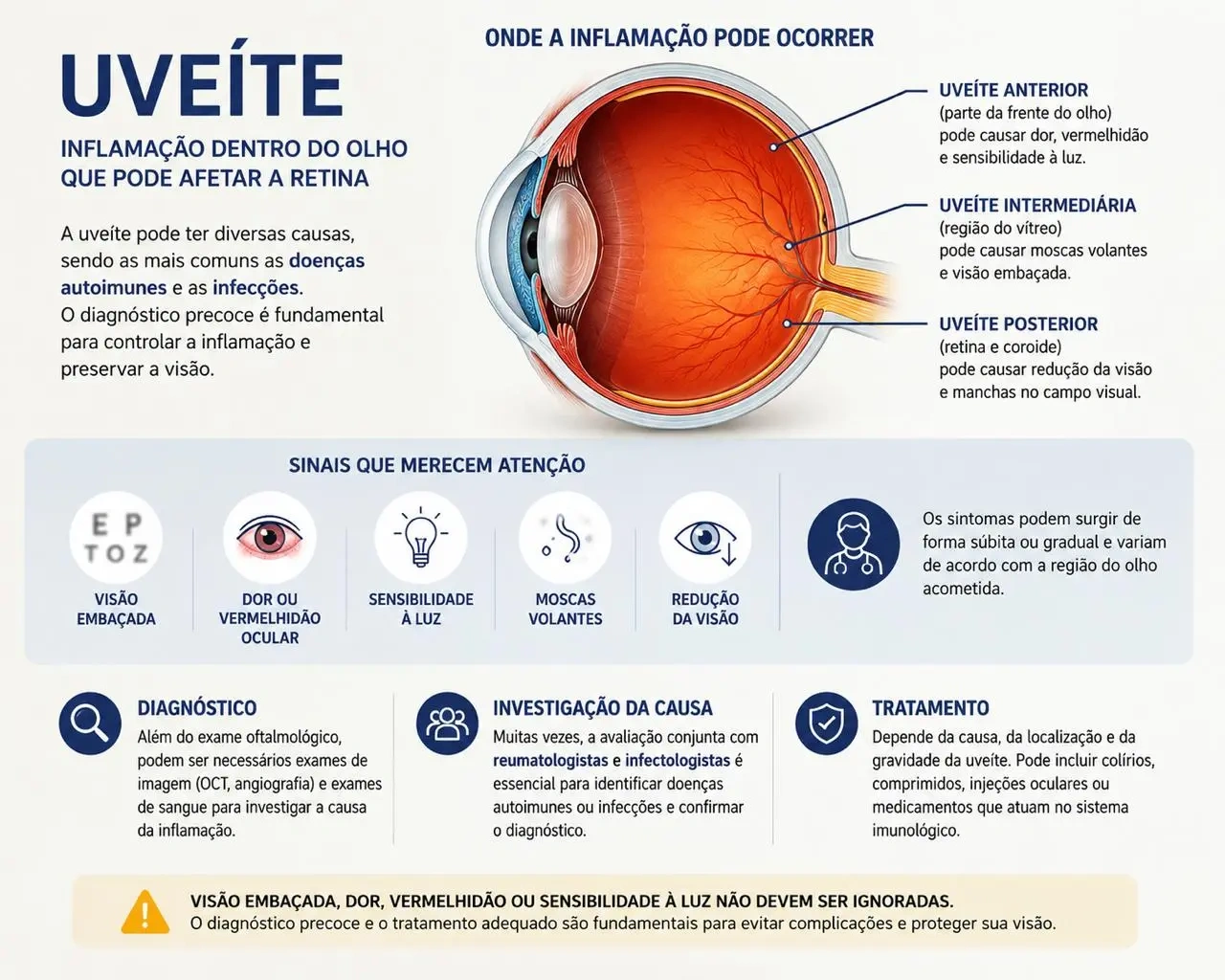 Esquema explicativo de Uveíte ampliado